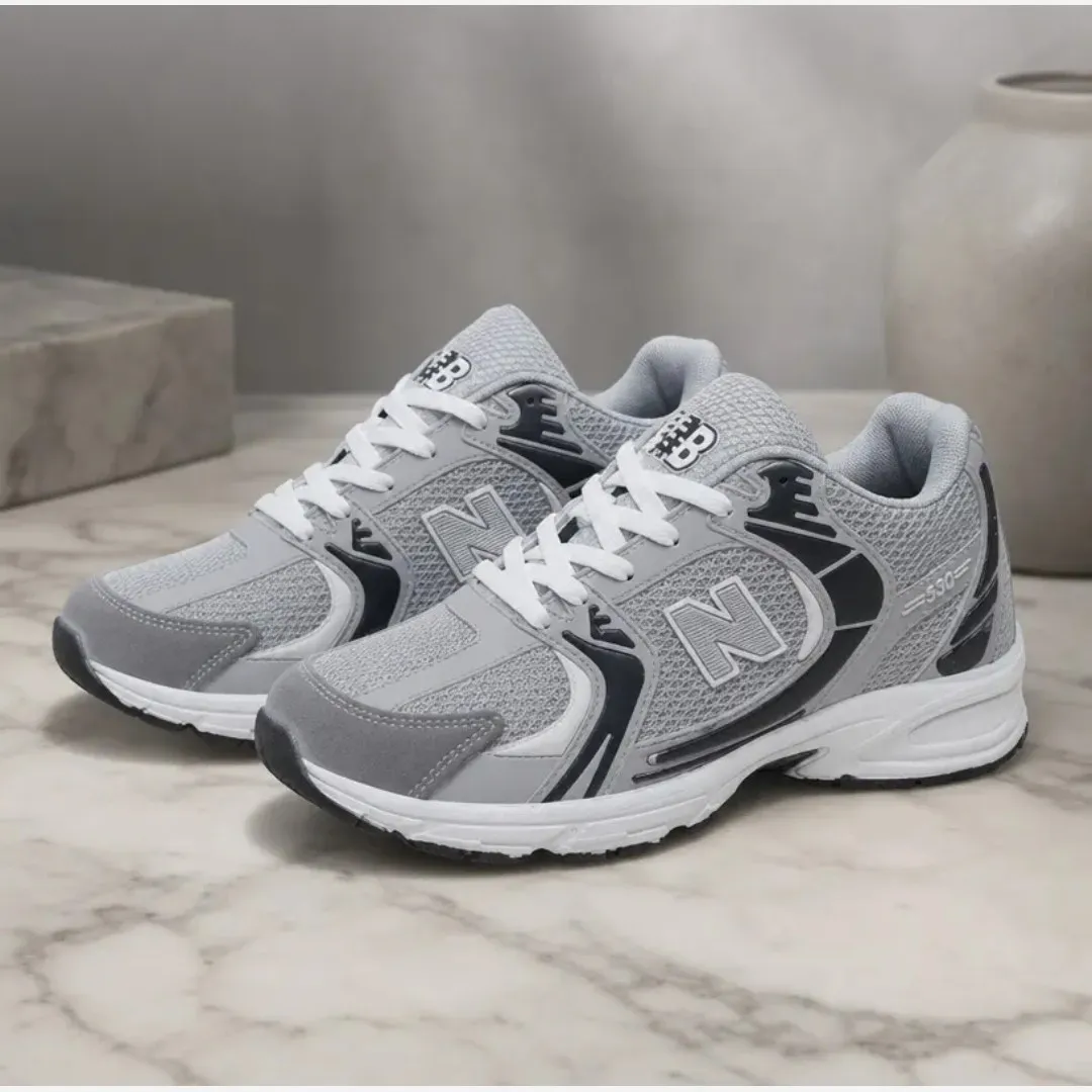 کفش کتانی پیاده روی روزمره مردانه نیو بالانس 530 طوسی مشکی