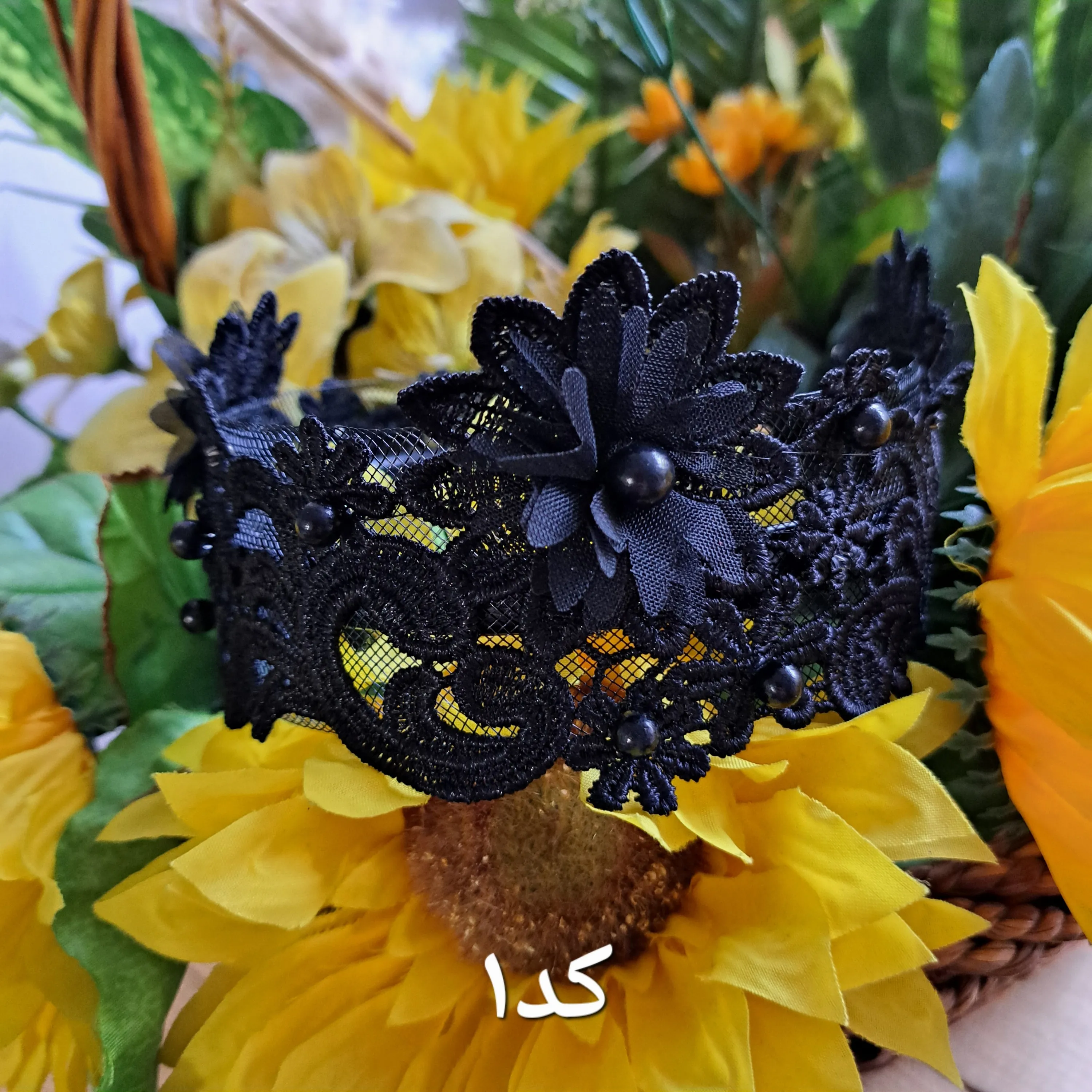 تل مجلسی گیپور وارداتی سه بعدی طرح گل رنگ صورتی روشن