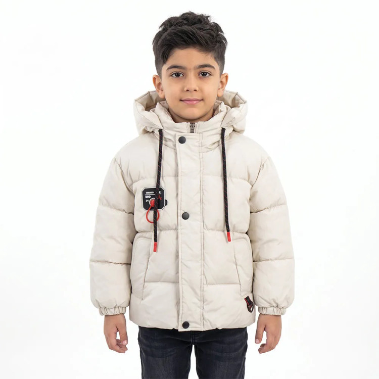 کاپشن پسرانه استخوانی آستر خز پاییزه و زمستانه