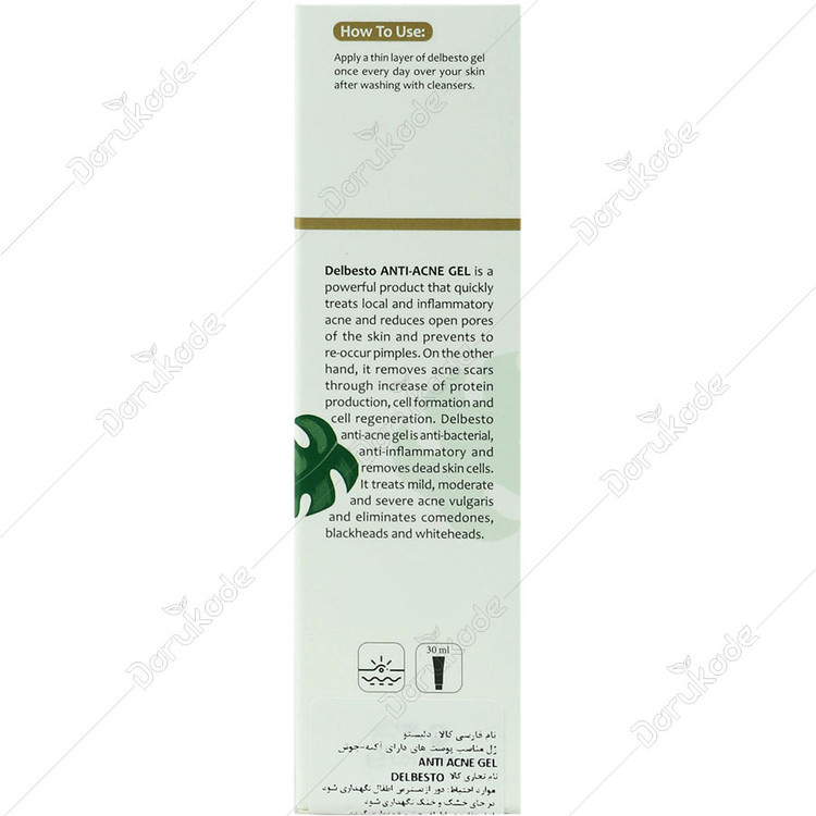 ژل آنتی آکنه دلبستو 30 میلی لیتر