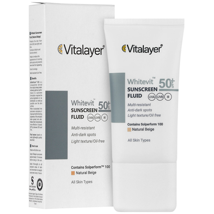 فلوئید ضد آفتاب ضد لک وایت ویت SPF50
