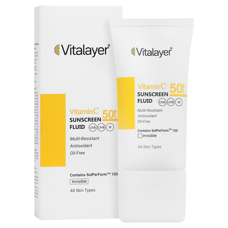 فلوئید ضد آفتاب ویتامین سی SPF50