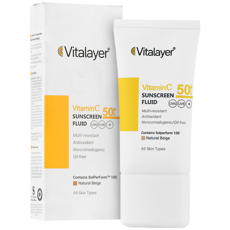 فلوئید ضد آفتاب ویتامین سی SPF50