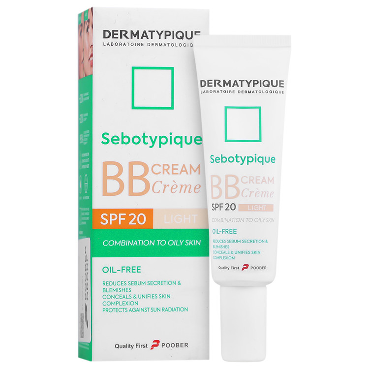 بی بی کرم درماتیپیک مناسب پوست چرب SPF20 بژ روشن حجم 30 میلی لیتر