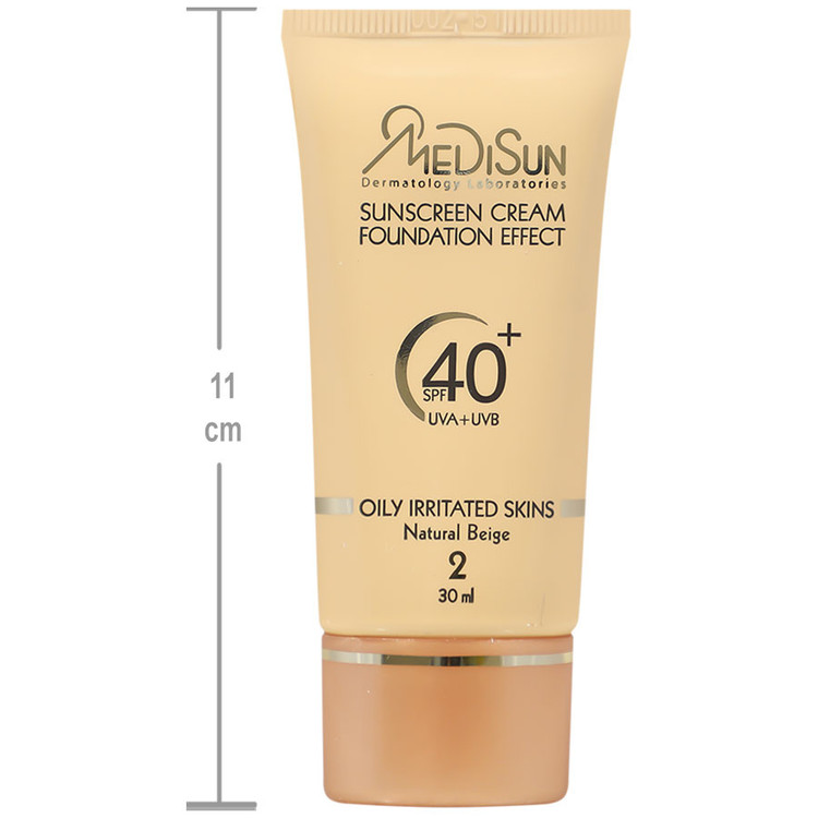 کرم ضد آفتاب کرم پودری پوست چرب SPF40