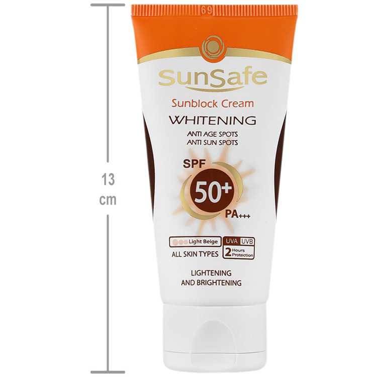 کرم ضد آفتاب روشن کننده کرم پودری SPF50