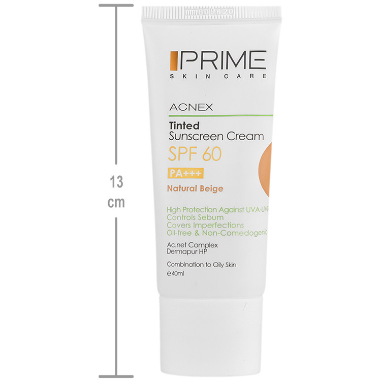 کرم ضد آفتاب رنگی پریم دکتر اخوی SPF60 مناسب پوست چرب