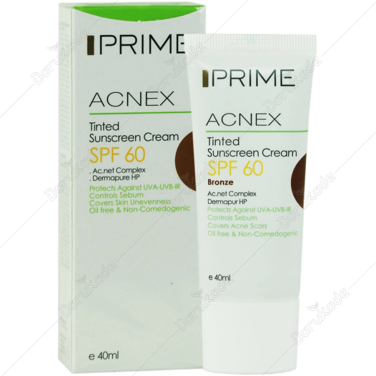 کرم ضد آفتاب رنگی پریم دکتر اخوی SPF60 مناسب پوست چرب