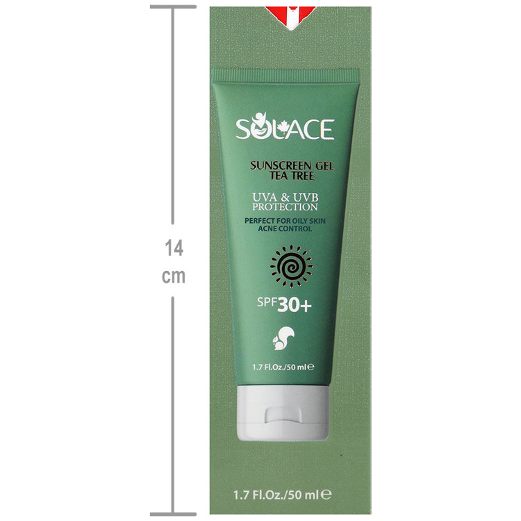 کرم ژل ضد آفتاب چای سبز و درخت چای SPF30