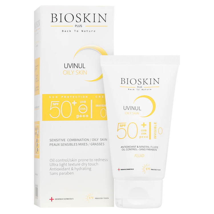 کرم ضد آفتاب بایو اسکین پوست چرب SPF50