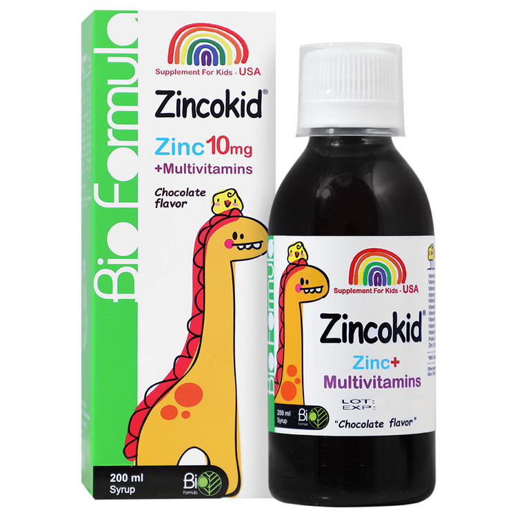 شربت زینکوکید بایوفرمولا 200ml شکلاتی