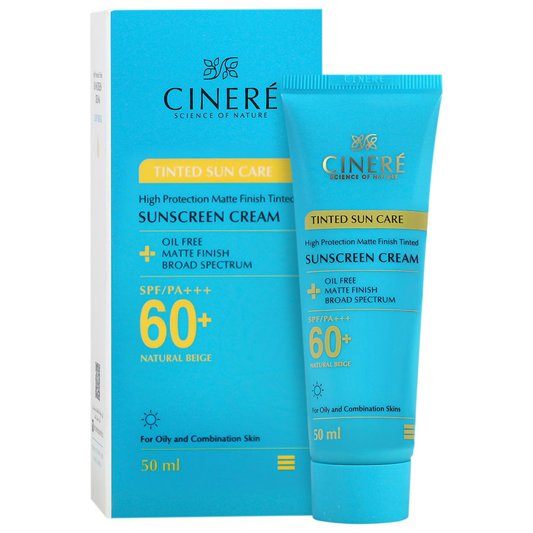 کرم ضد آفتاب رنگی سینره SPF60