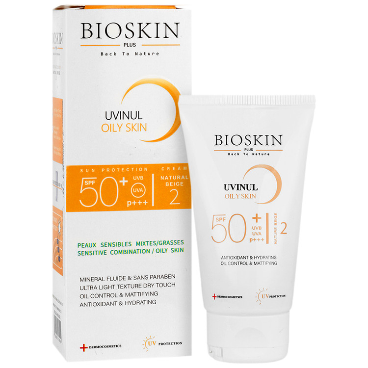 کرم ضد آفتاب بایو اسکین پوست چرب SPF50