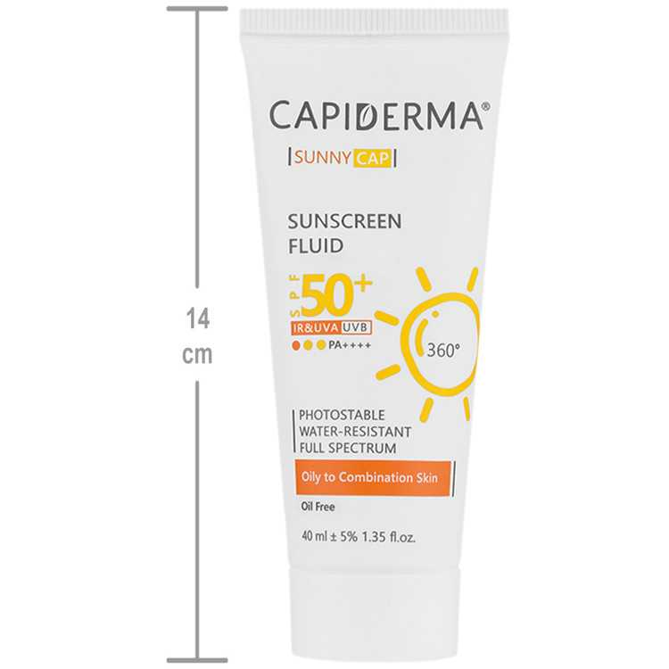 فلوئید ضد آفتاب پوست چرب SPF50 سانی کپ
