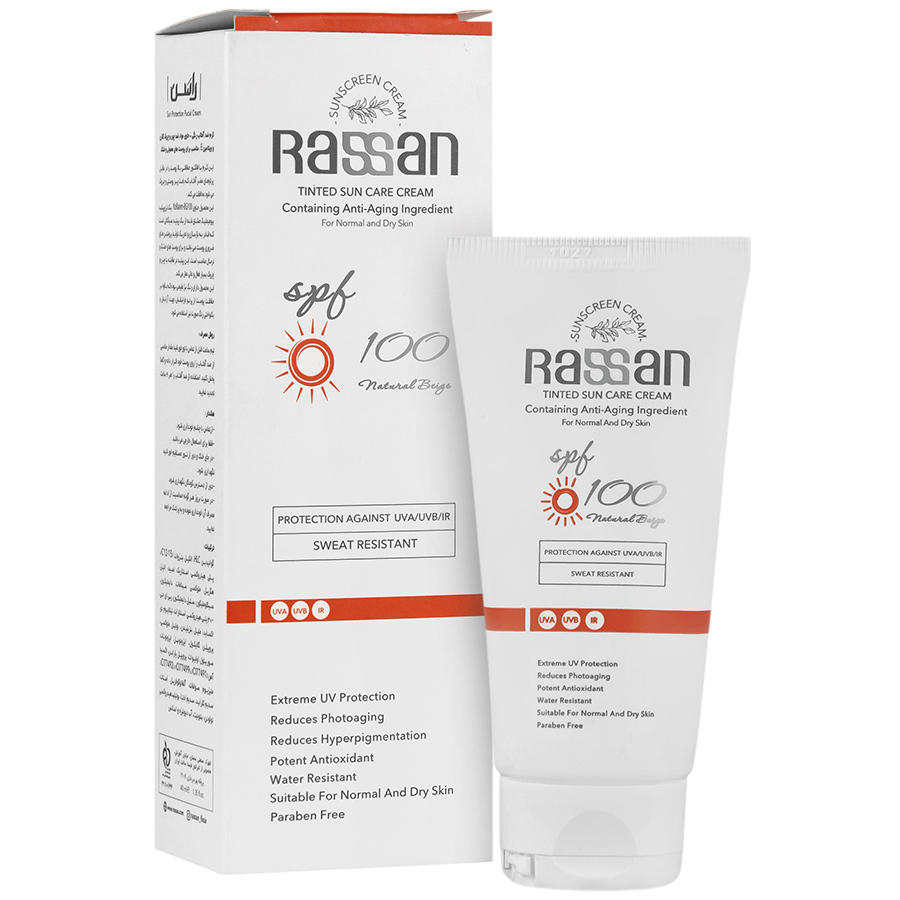 کرم ضد آفتاب رنگی SPF100