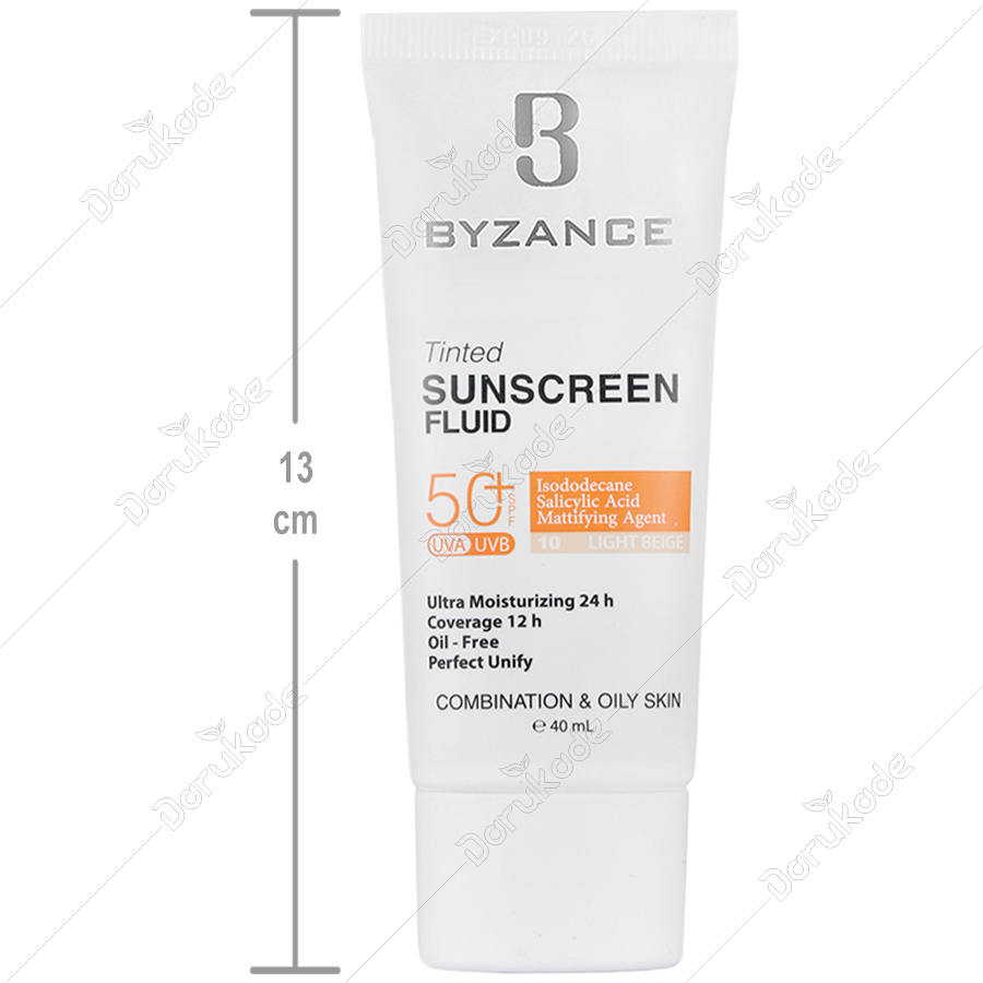 فلوئید ضد آفتاب رنگی SPF50 پوست چرب