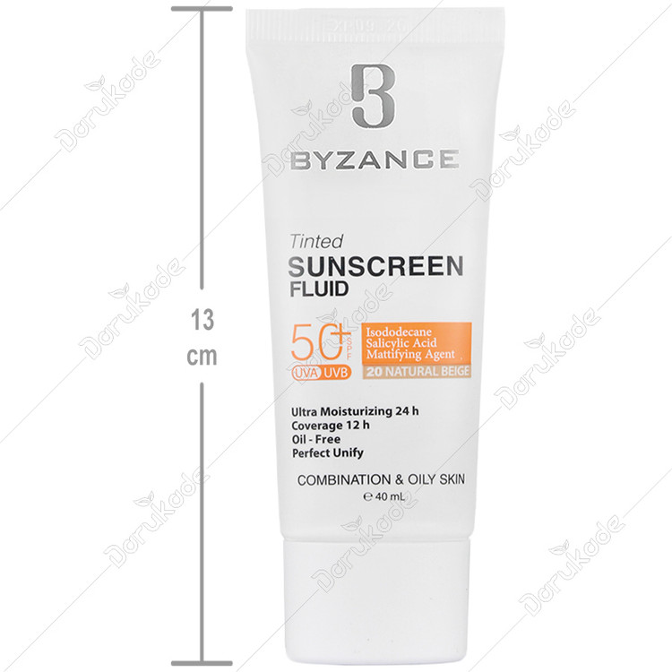 فلوئید ضد آفتاب رنگی SPF50 پوست چرب