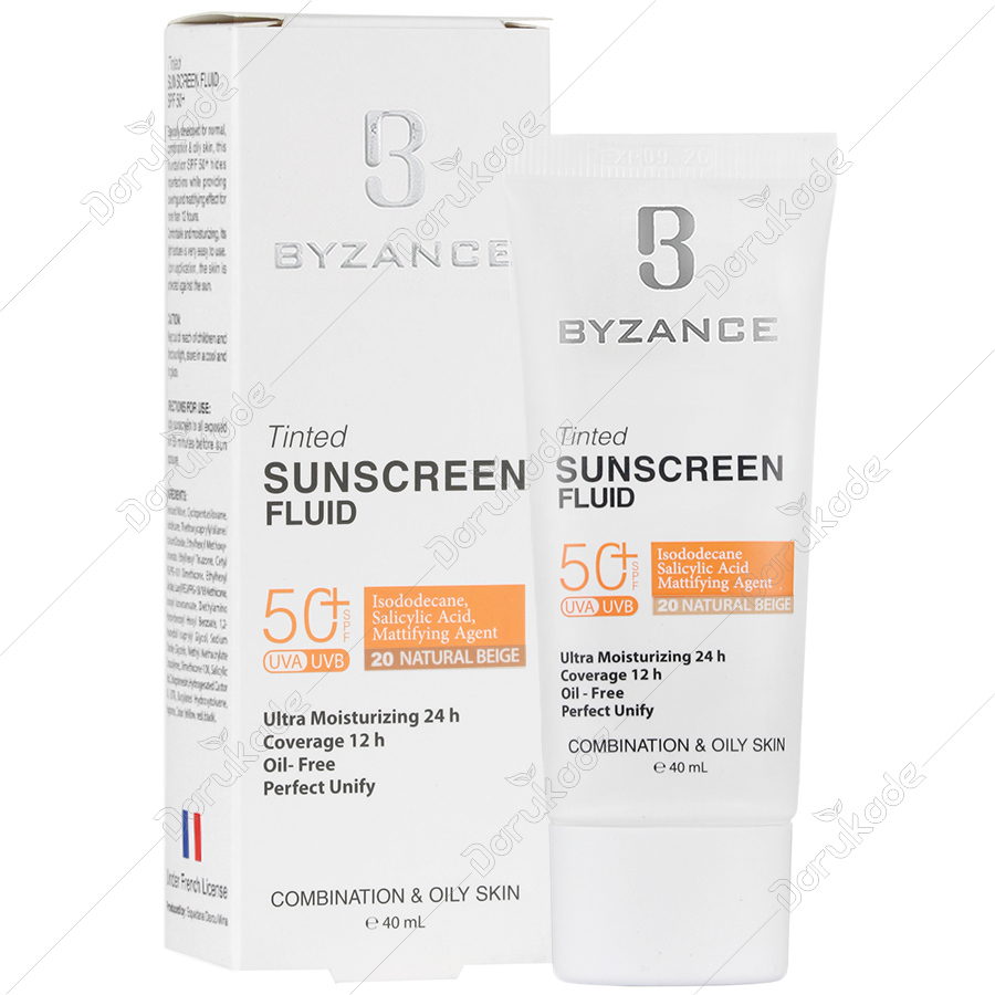فلوئید ضد آفتاب رنگی SPF50 پوست چرب