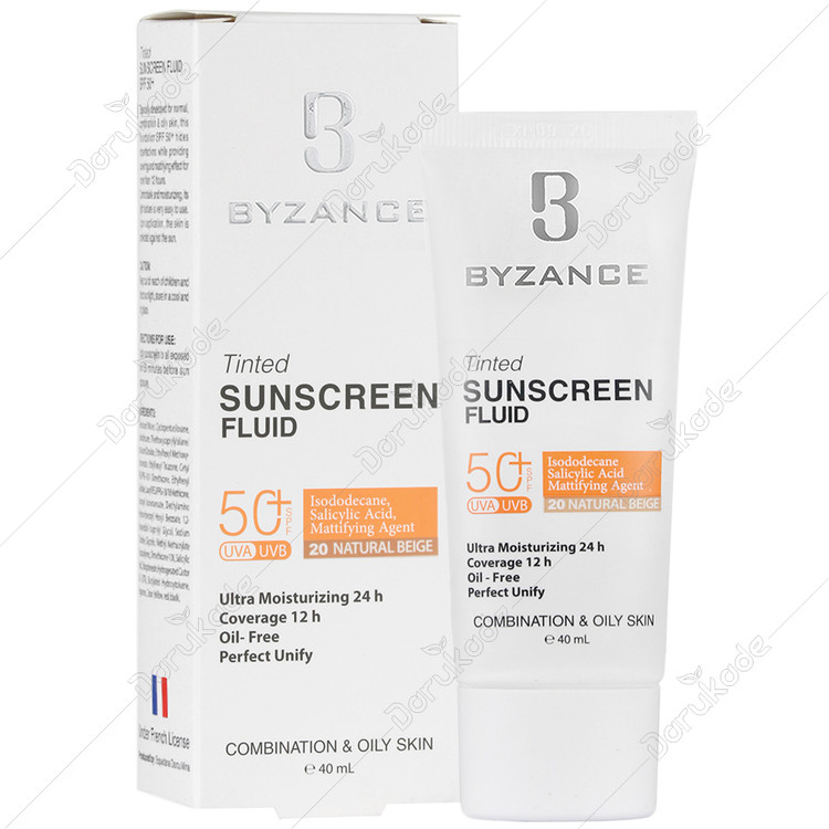 فلوئید ضد آفتاب رنگی SPF50 پوست چرب