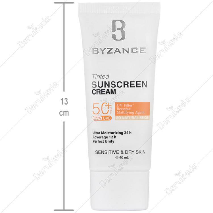 کرم ضد آفتاب رنگی SPF50 پوست خشک
