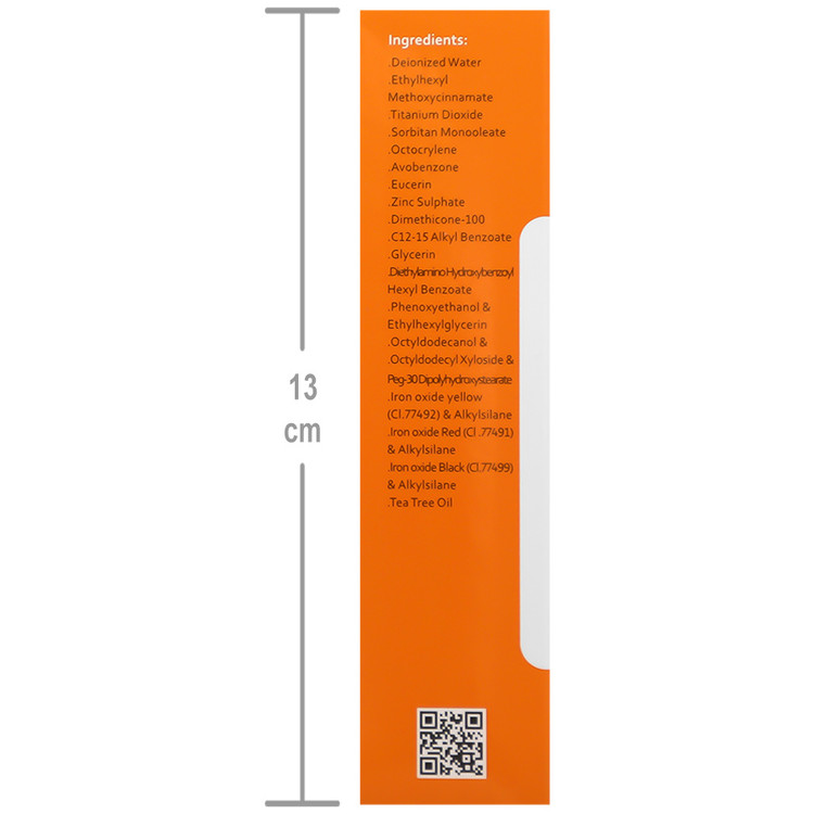 کرم ضد آفتاب رنگی وچه پوست چرب spf50