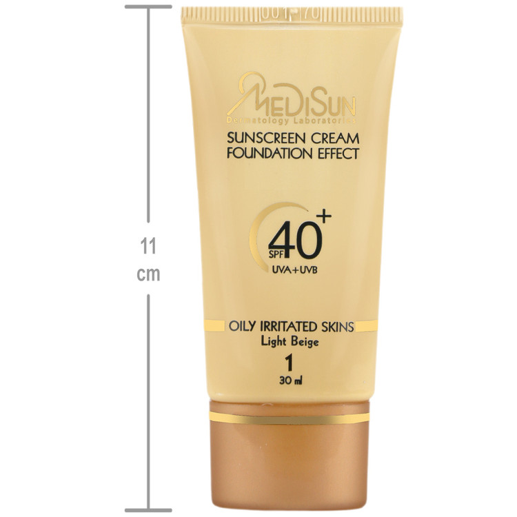کرم ضد آفتاب کرم پودری پوست چرب SPF40