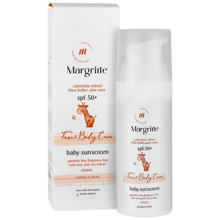 کرم ضد آفتاب کودک مارگریت SPF50