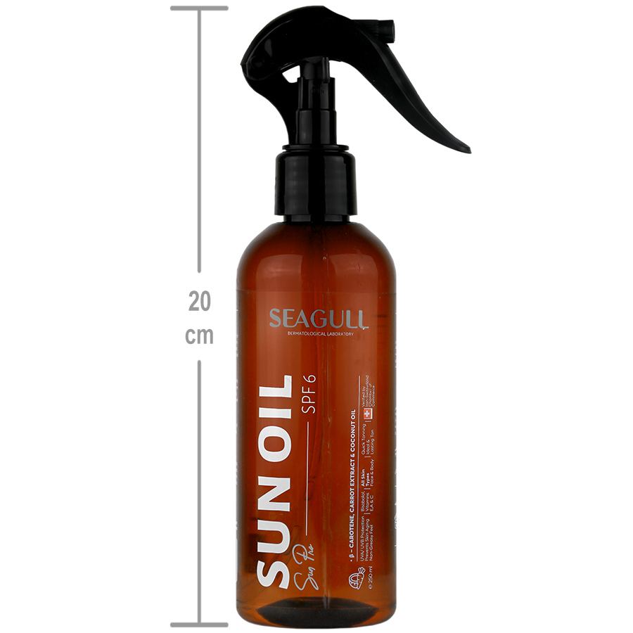 روغن برنزه کننده و ویتامینه SPF6