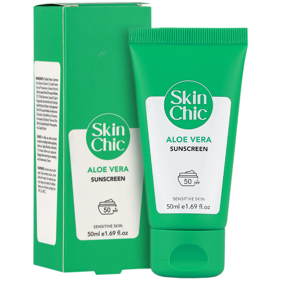 کرم ضد آفتاب عصاره آلوئه ورا SPF50
