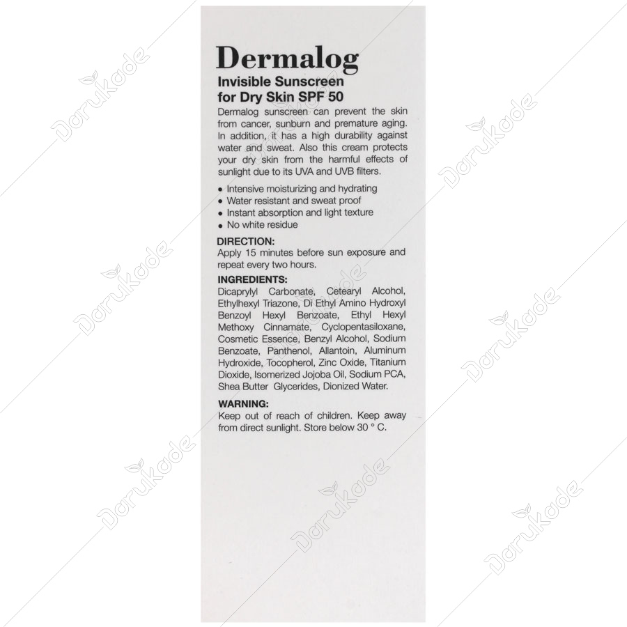 کرم ضد آفتاب پوست خشک SPF50