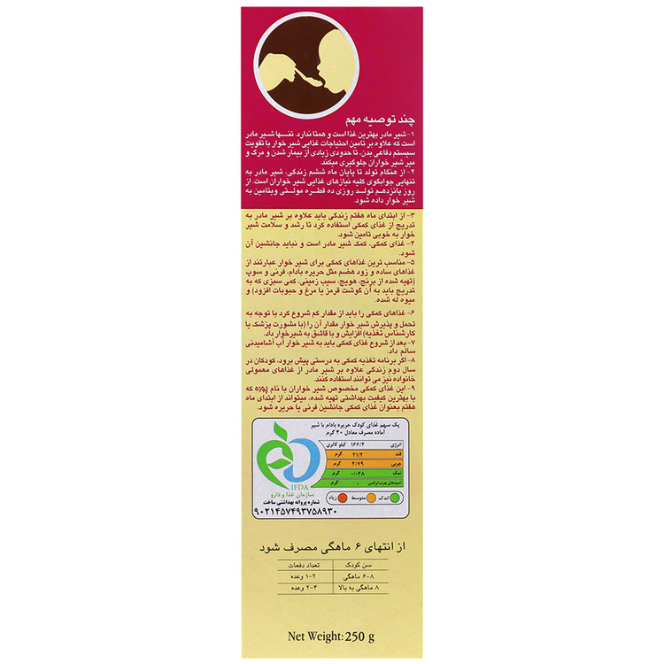 حریره بادام حاوی شیر 5