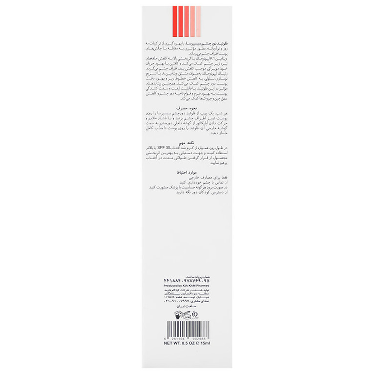 فلوئید دور چشم