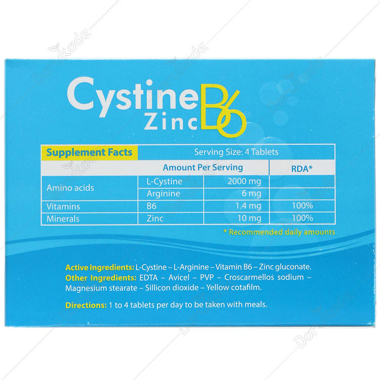 سیستین ب6 زینک 60 عددی