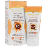 کرم ضد آفتاب SPF50 فاقد جاذب های شیمیایی بژ