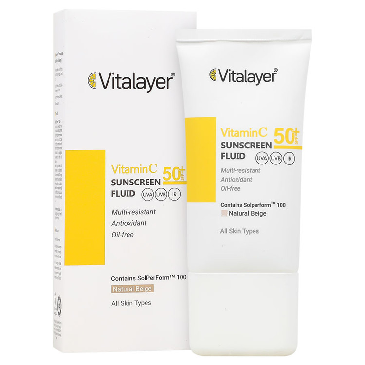 فلوئید ضد آفتاب ویتامین سی SPF50