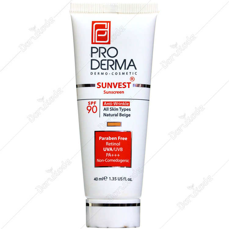 ضد آفتاب و ضد چروک انواع پوست SPF90 سان وست