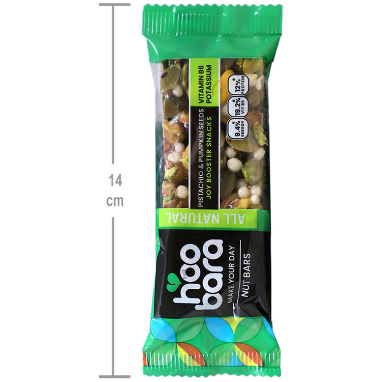 نات بار هوبارا پسته و تخم کدو