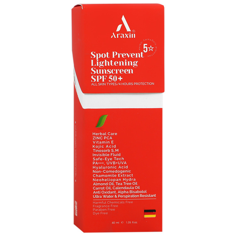 کرم ضد آفتاب روشن کننده لکهای پوستی SPF50