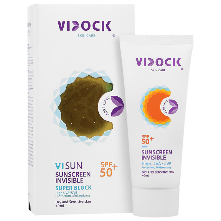کرم ضد آفتاب پوست خشک و حساس SPF50 بی رنگ